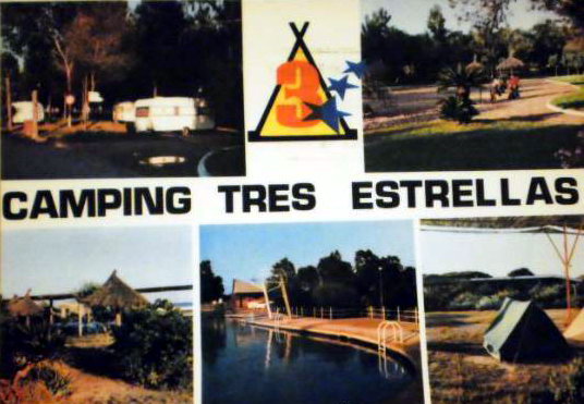 Postal del camping "3 Estrellas" de Gavà Mar